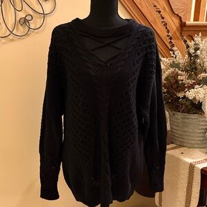 Maurices Black V-Neck Sweater
